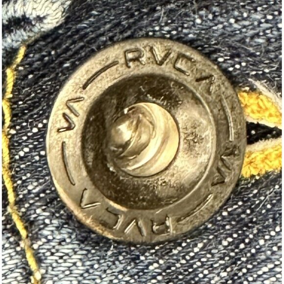 RVCA Jeans Mens Regulars The Balance Of Opposites Slim Blue Size 36 - Picture 8 of 15